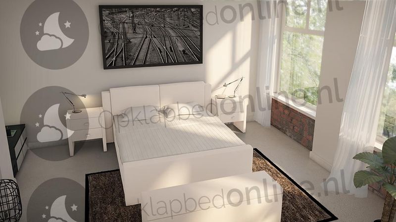 Opberg boxspring 160 x 190 cm- stofkleur 7014