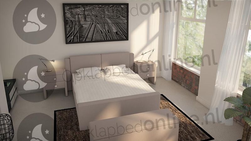 Elektrische boxspring 180 x 200 cm- stofkleur 7015