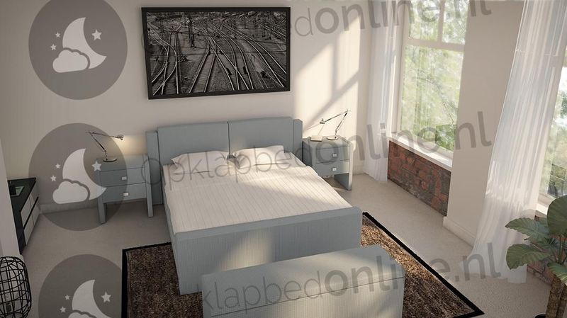 Elektrische boxspring 160 x 220 cm- stofkleur 7077
