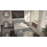 Opberg boxspring 180 x 190 cm- stofkleur 7077