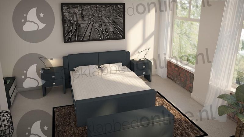 Opberg boxspring 140 x 190 cm- stofkleur 5087