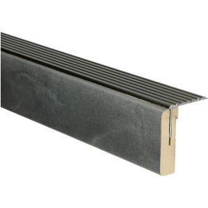casa pura Aluminium hoek trapprofiel L-vorm hoekprofiel zelfklevend | goud | geanodiseerd trapprofiel voor parket en laminaat, 1 stuk, 134 lengte 3 x 2 cm | integraal