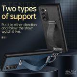 Voor Samsung Galaxy Z Fold2 Sulada Cool Series PC + lederen textuur Skin Feel ShockProof Phone Case