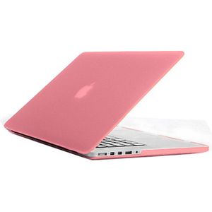 MacBook Pro Retina 13.3 inch Frosted structuur hard Kunststof Hoesje / Case (roze)