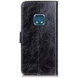 Voor Nokia XR20 5G Retro Crazy Horse Textuur Horizontale Flip Leren Case met Houder & Card Slots & Fotolijst & Portemonnee (Zwart)