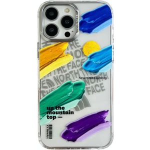 Voor iPhone 14 Pro Olieverfpatroon PC-telefoonhoes (Artistic Strokes)