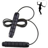 Gewichtdragende lager staaldraad touw overslaan fitnessapparatuur sportartikelen  touw lengte: 2.8m (Full Black)