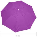 Buiten grote vissen paraplu Hat fietsen wandelen Camping strand zonnescherm zonnige regenachtige Anti-UV pet met Band  willekeurige kleur levering