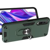 Voor Huawei Y9s / Honor 9 2 in 1 Armour Series PC + TPU beschermhoes met ringhouder(groen)