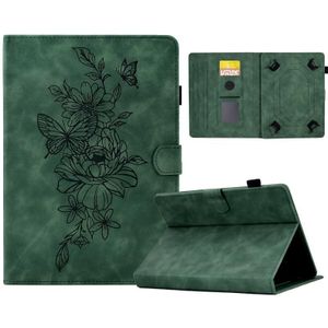 Voor 10 inch tablets Peony Butterfly relif lederen tablethoes