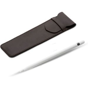 Crazy Horse textuur Apple potlood Plug-in capacitieve Pen beschermhoes voor iPad Pro  met dekking van Pen Case(Brown)