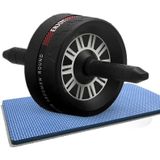 Huishoudelijke fitnessapparatuur abdominale krul roller buikspierwiel met knielende pad  kleur: tweewielige zwarte