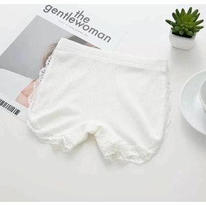 Zomer meisjes veiligheid korte broek kinderen katoenen boxershorts voorkomen geleegde shorts  maat: 160