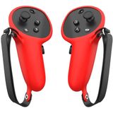 Voor Oculus Quest Pro 1 Paar Handvat Siliconen Case Cover VR Accessoires (Rood)