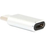 Aluminium Micro USB naar USB 3.1 Type-C Converter Adapter voor Nokia N1  MacBook 12 inch  Xiaomi Mi 4C  LeTV Smartphone (zilverkleurig)