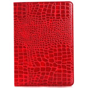krokodil structuur horizontaal Flip lederen hoesje met houder & opbergruimte voor pinpassen & portemonnee voor iPad Air 2(rood)