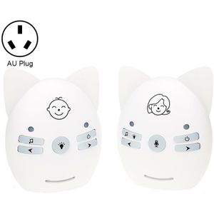 Draadloze audio-babyfoon Ondersteuning Spraakbewaking + intercom + nachtlampje zonder batterij  stekkertype: AU-stekker
