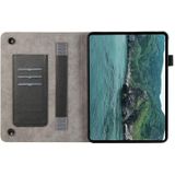 Voor Amazon Kindle Fire HD10/HD10 Plus 2021 Litchi Textuur Lederen Sucker Tablet Case (Zwart)