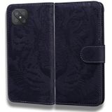 Voor Oppo A92S / RENO4 Z 5G Tijger Embossing Patroon Horizontale Flip Leren Case met Houder & Card Slots & Portemonnee (Zwart)