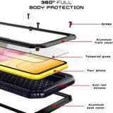 Voor iPhone 11 stofdicht schokbestendige waterdichte siliconen + metalen beschermhoes(zwart)