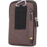 Universele Jeans Leisure-stijl lederen Case / taille Bag for Galaxy S9 PLUS & S8 PLUS & Opmerking 8 & S7 Edge / iPhone X & 7 & 7 & 6 Plus & 6s Plus / Huawei Mate 8  grootte: 18 0 x 11.0 x 2.5cm(Brown)