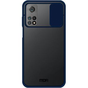 Voor Xiaomi Mi 10T / 10T Pro MOFI Xing Dun Series PC + TPU Anti-peep Waterproof and Anti-drop All-inclusive Protective Shell  Doorschijnend Mat (Blauw)