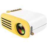 YG200 Portable LED Pocket Mini Projector AV SD HDMI Video Movie Game Home Theater Video Projector (Geel en Wit)
