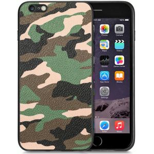 Voor iPhone 6 / 6s Camouflage lederen achterkant telefoonhoes