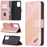 Voor Samsung Galaxy A72 5G bijpassende kleur krokodil textuur horizontale flip pu lederen geval met portemonnee & houder & kaart slots (rose goud)