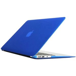 MacBook Air 11.6 inch Frosted structuur hard Kunststof Hoesje / Case (blauw)