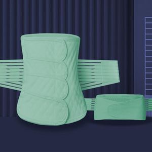 Postpartum Buik Riem Corset Riem kan elastische buikriem dragen in alle seizoenen  maat: XXL (groene tweedelige set)