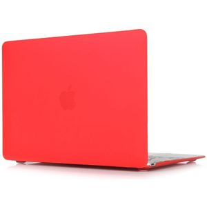 Laptop matte stijl beschermende case voor MacBook Air 13 3 inch A1932 (2018) (rood)