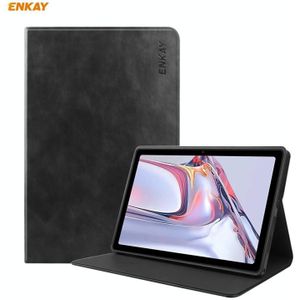 ENKAY ENK-8027 Texture Cow PU Leather + TPU Smart Case voor Samsung Galaxy Tab A7 10.4 2020 T500 / T505 (Zwart)