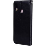 Voor Huawei P20 Lite Business Style olie Wax textuur horizontale Flip lederen draagtas met houder & kaartsleuven & Wallet(Black)