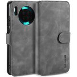 Voor Huawei mate 30 DG. MING retro olie kant horizontale flip case met houder & kaartsleuven & portemonnee (grijs)