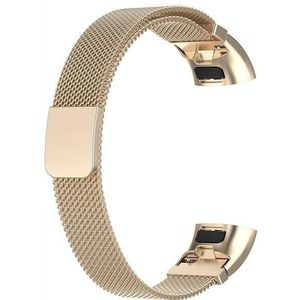 Voor Huawei Band 3 Pro / 4 Pro Milanese vervangende riem Watchband (Champagne Gold)