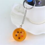 Anime Dragon Ball 7 sterren ballen 2.7 cm PVC cijfers speelgoed sleutelhanger (5 sterren)