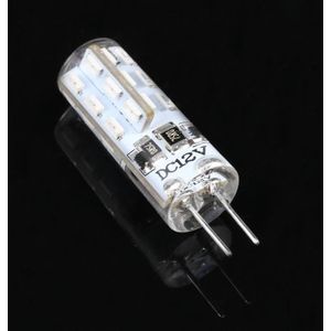 G4 24 LED's SMD 3014 LED Corn Gloeilamp  DC 12V (Rood Licht)