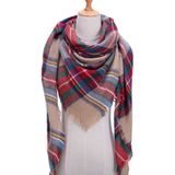 Lente Winter gebreide sjaal nek geruite Pashmina warme sjaals omslagdoeken Lady wrap (B2)