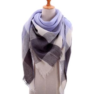 Lente Winter gebreide sjaal nek geruite Pashmina warme sjaals omslagdoeken Lady wrap (B2)