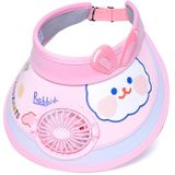 XBG-1053 Met Ventilator Kinderen Zonnehoed Cartoon Zonnebrandcrme Lege Hoed (Pink Bunny)