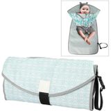 Baby veranderende luier pad Portable opvouwbare waterdichte verpleegkundige pad  grootte: One size (licht groene geometrie)