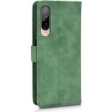 For HTC Desire 22 Pro Skin Feel Magnetic Flip Leather Phone Case(Green)