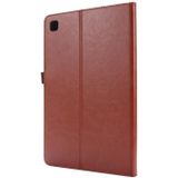 Voor Samsung Galaxy Tab A7 (2020) Crazy Horse Texture Horizontale Flip Lederen case met 2-vouwende Holder & Card Slot(Bruin)