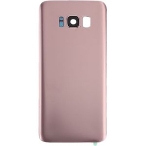 Dekking van de batterij terug met Camera lenscover & lijm voor Galaxy S8 / G950 (Rose goud)