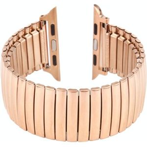 Elastic aluminium horlogeband voor Apple Watch Series 6 & SE & 5 & 4 40mm / 3 & 2 & 1 38mm (Rosgoud)