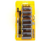60 in 1 S2 gereedschap staal precisie schroevendraaier Nutdriver bit Repair tools Kit (geel)