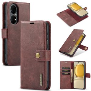 Voor Huawei P50 DG.Ming Crazy Horse Texture Flip Afneembaar Magnetisch Lederen Case Met Houder & Card Slots & Portemonnee