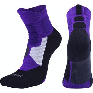 2 paar antibacterile badstof sokken basketbal sokken mannen en vrouwen volwassen sport sokken  maat: M 35-38 yards