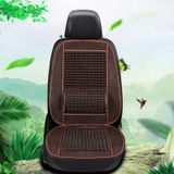 Autostoel bedekt zomer coole imitatie houten kralen ventilatie ademend zitkussen (Koffie)